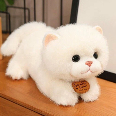 Мягкая игрушка кот лежащий с медальоном асс 25 см ЛЮКС TT2174-25 1